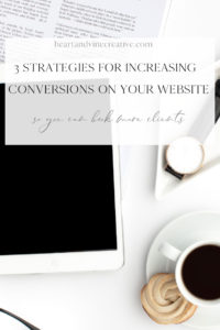 strategies for increasing conversion on your site so you can book more clients